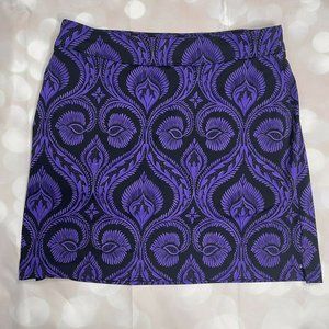 Woman's Greg Norman Purple & Black Golf Skort Size M NICE